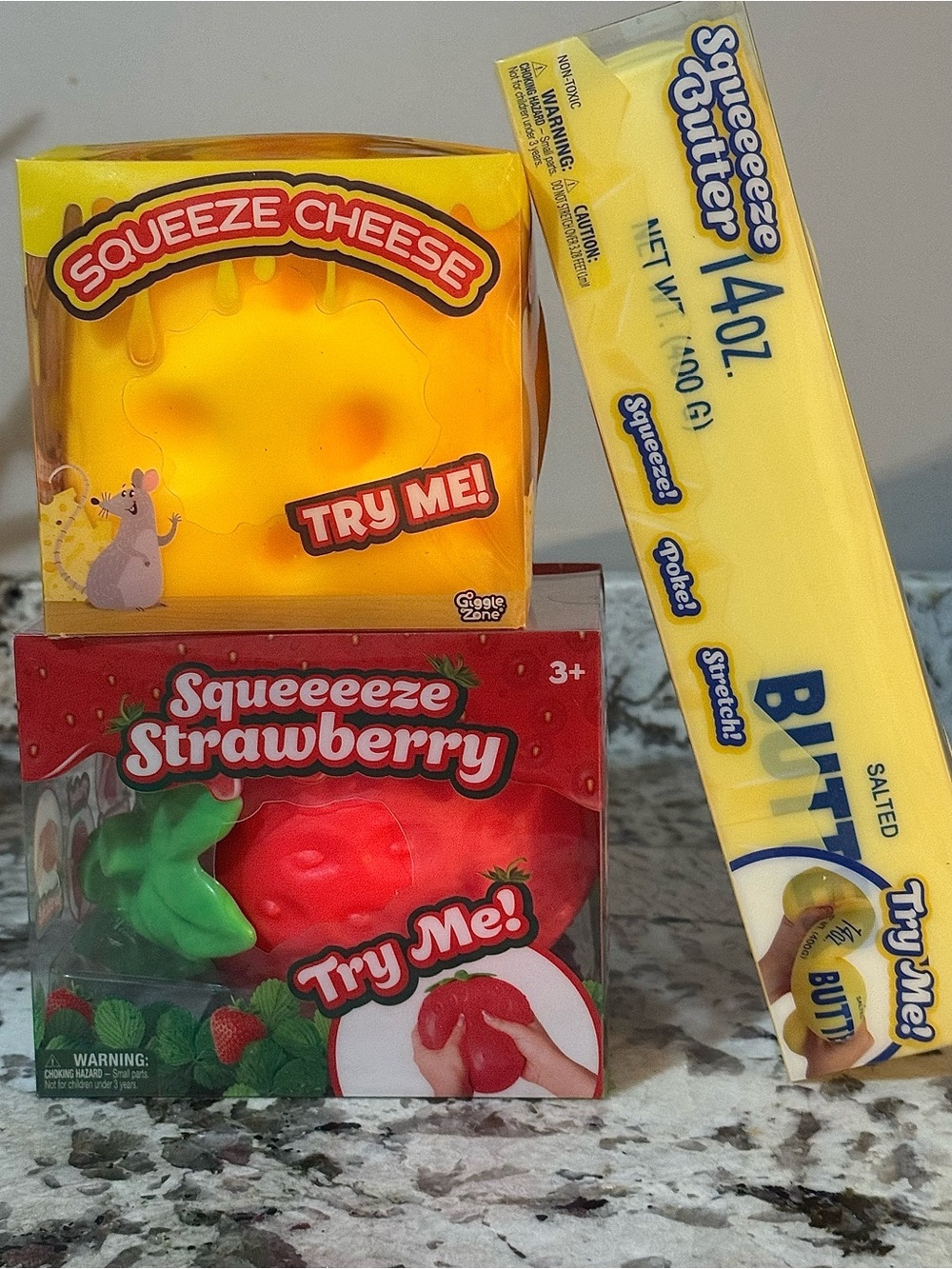 MASSIVE SQUISHY BUNDLE | Squeeze Cheese, Strawberry, 14oz Butter | Food Squishy